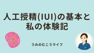 人工授精(IUI)の基本と私の体験記